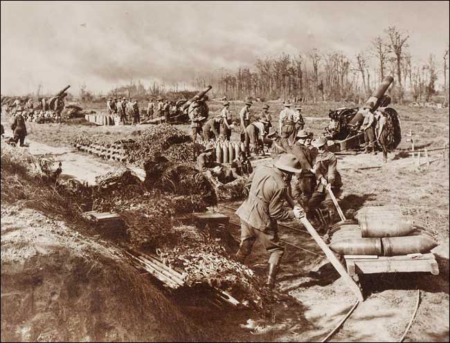Frank Hurley: Artillery Position