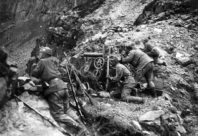 Austrian front in the mountains