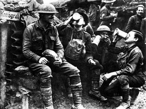 German Beer Steins Captured by American Troops
