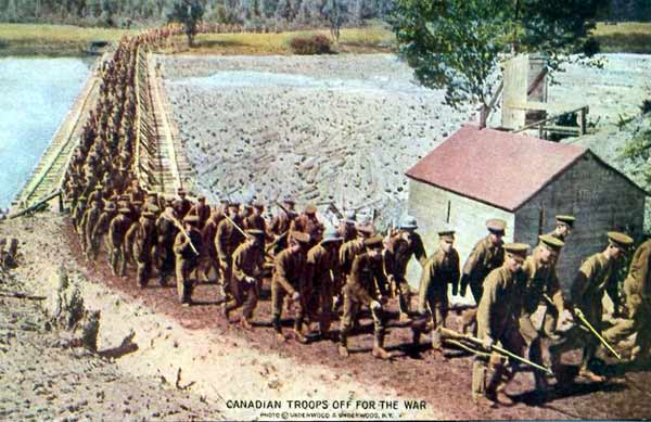 Canadians Off for the War