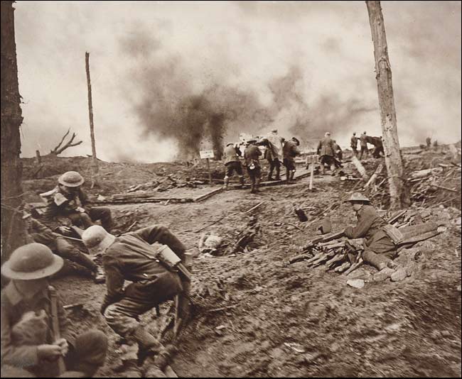 Frank Hurley: Carrying in the Wounded
