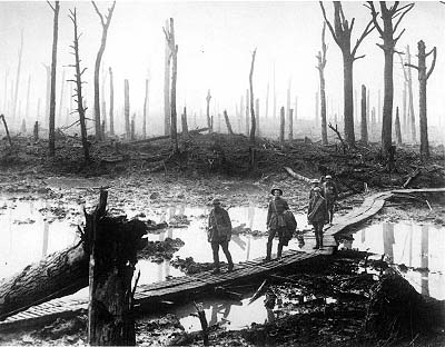 Australian Soldiers on a Duckboard