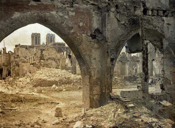 Reims Destroyed During the Great War