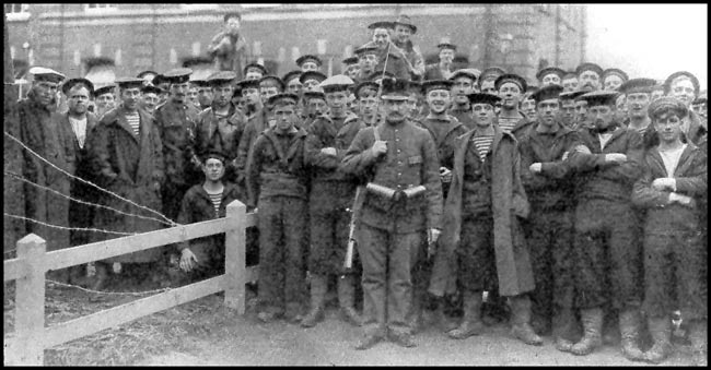 British Marines, Sailors and Soldiers in a Dutch Internment Camp