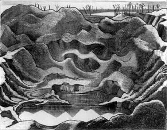The Mine Crater, Hill 60, Ypres Salient