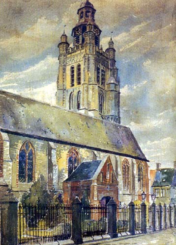 Painting attributed to A. Hitler