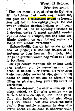 Krantenbericht over de Draad