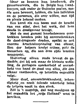 Krantenbericht over de Draad