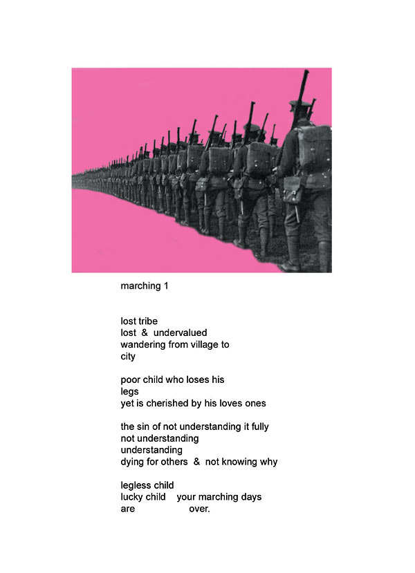 Sig Bang Schmidt Great War Art: Marching 01