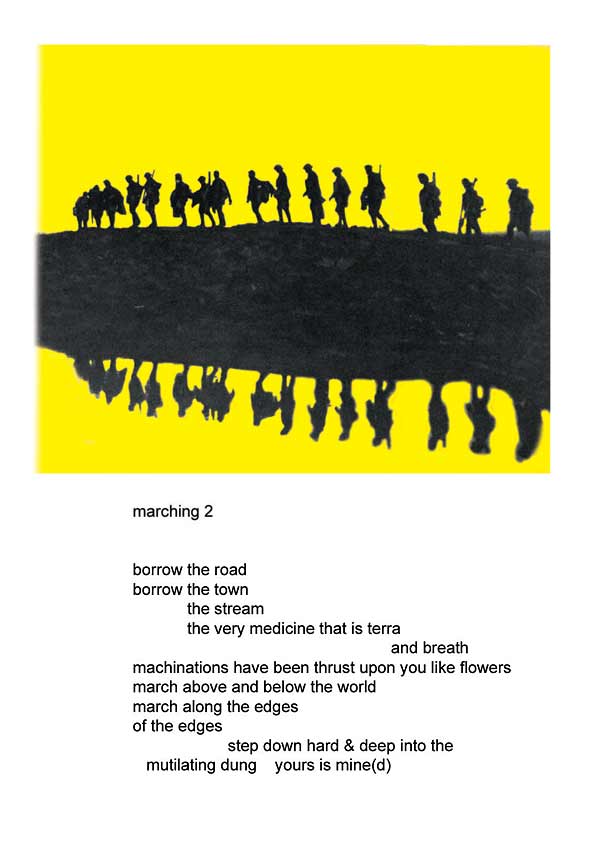 Sig Bang Schmidt Great War Art: Marching 02