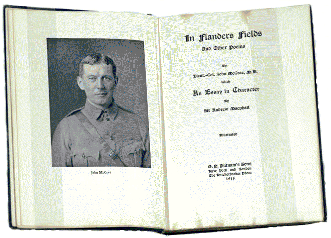 In Flanders Fields and other Poems, by John McCrae, 1919