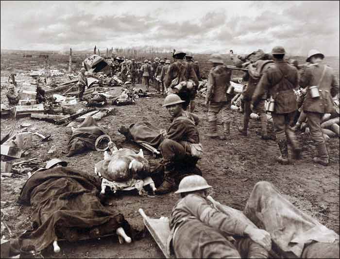 Menin Road during the 1917 battle