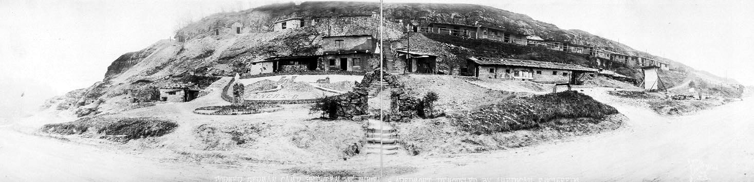 Panorama Pictures. German camp at Apermont, 1918