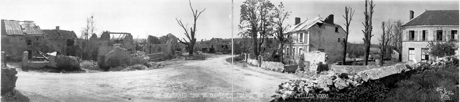 Panorama Pictures. Ruins of Bourshes, 1918