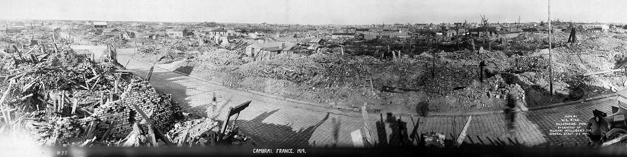 Panorama Pictures. The city of Cambrai, 1919