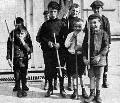 Children Playing in Wartime Europe