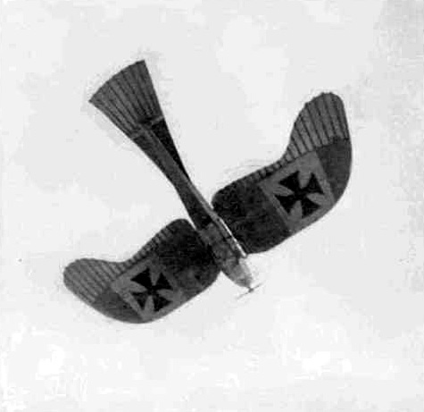 German Taube aeroplane, 1915