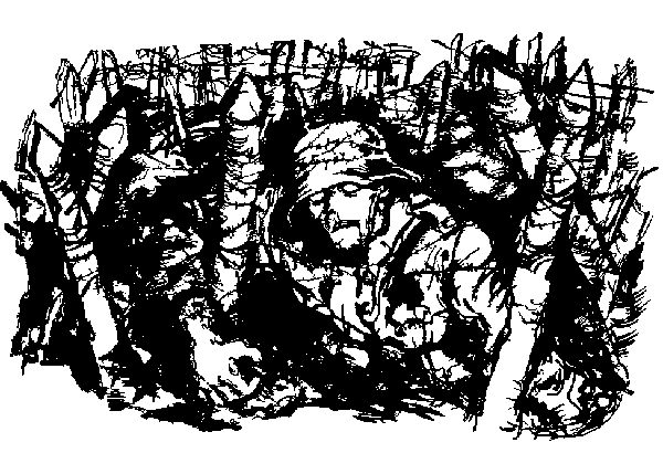 Thorns, drawing by Arthur Stadler