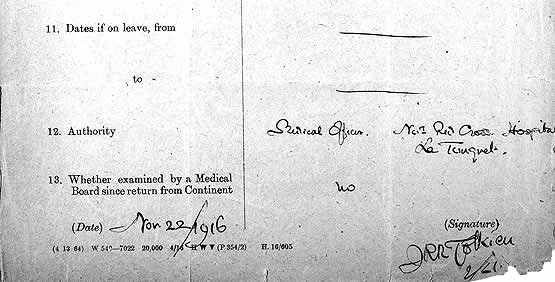 Tolkien servicerecord