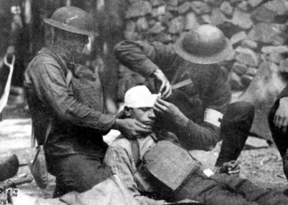 Wounded in the head