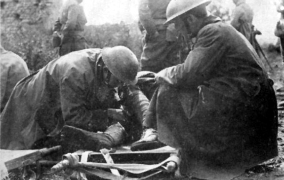 Wounded in the leg