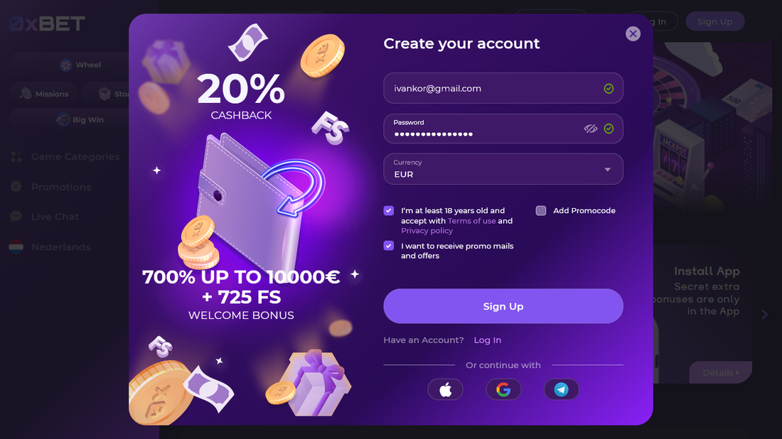 0x Bet casino