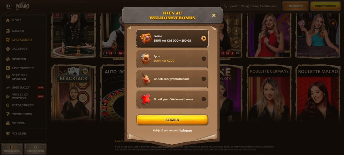 Lizaro casino authorization