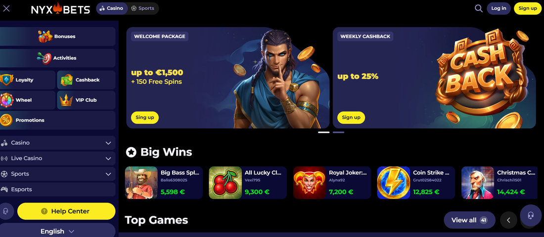 NyxBets casino