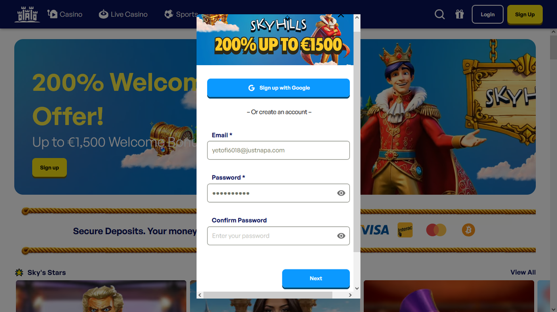 Skyhills casino