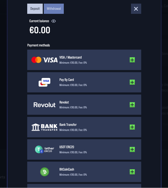 Deposits, withdrawals and VegasHero limits